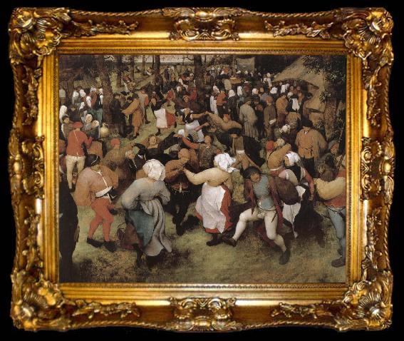 framed  Pieter Bruegel Wedding dance, ta009-2